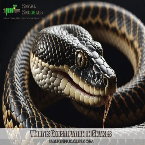 What is Constipation in Snakes