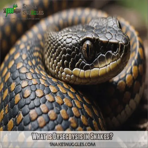 What is Dysecdysis in Snakes