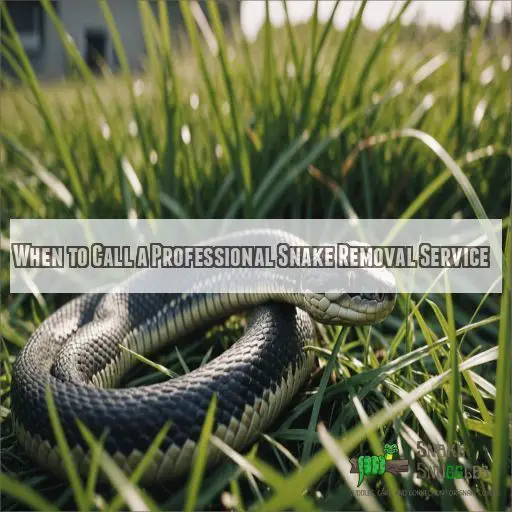 When to Call a Professional Snake Removal Service