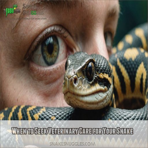 When to Seek Veterinary Care for Your Snake