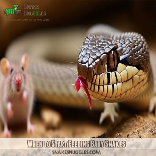 When to Start Feeding Baby Snakes