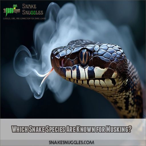 Which Snake Species Are Known for Musking