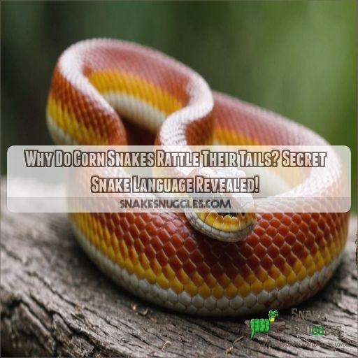 why do corn snakes rattle their tails