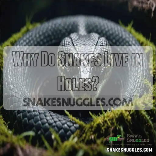 Why Do Snakes Live in Holes