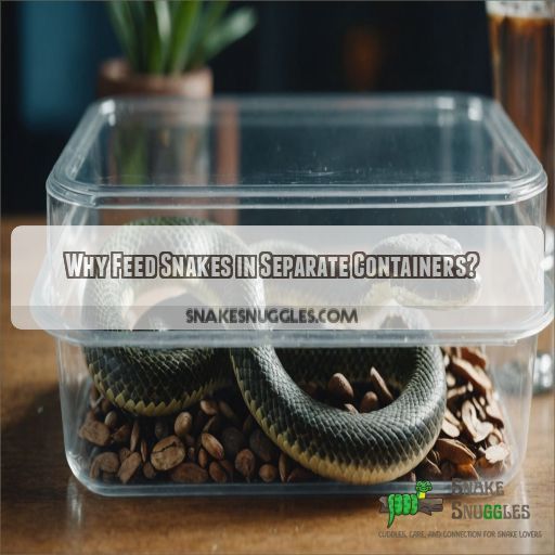 Why Feed Snakes in Separate Containers