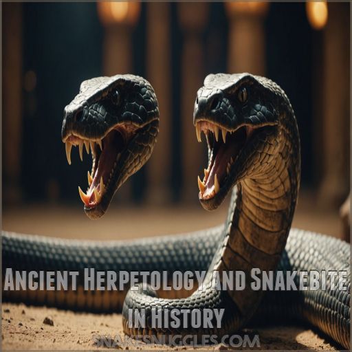 Ancient Herpetology and Snakebite in History