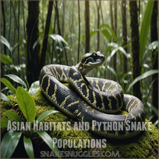 Asian Habitats and Python Snake Populations