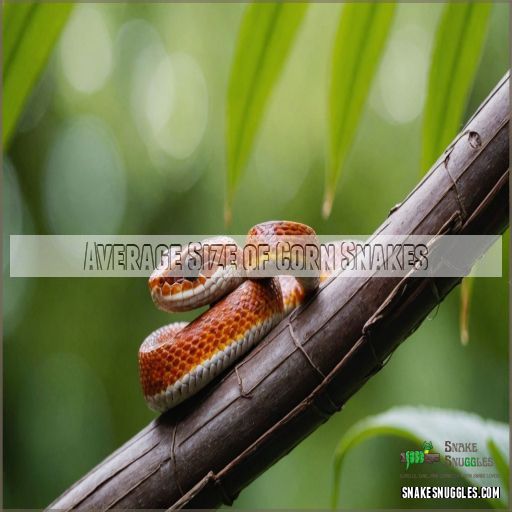 Average Size of Corn Snakes