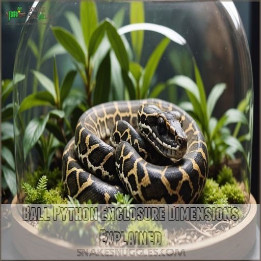 Ball Python Enclosure Dimensions Explained