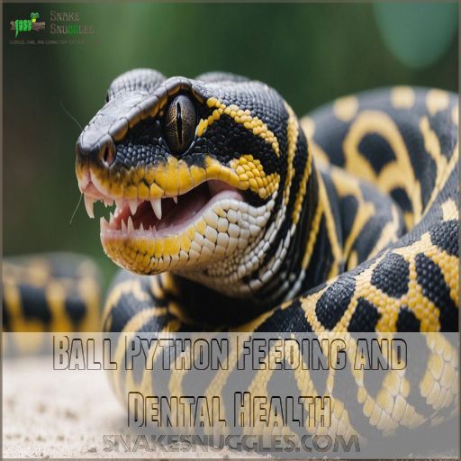 Ball Python Feeding and Dental Health