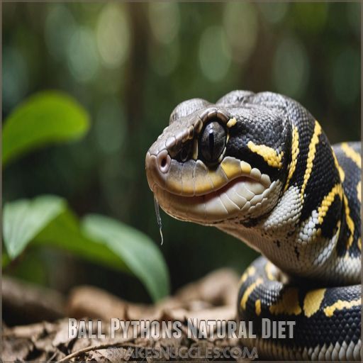 Ball Pythons Natural Diet