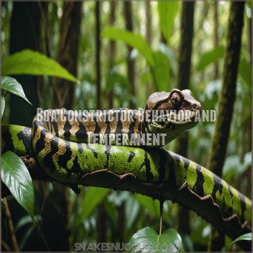 Boa Constrictor Behavior and Temperament