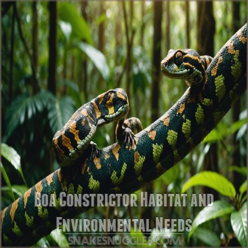 Boa Constrictor Habitat and Environmental Needs