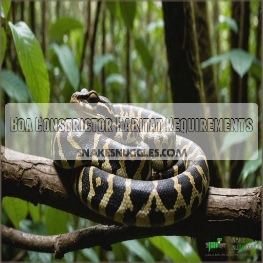 Boa Constrictor Habitat Requirements