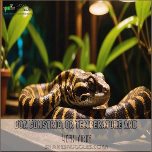 Boa Constrictor Temperature and Lighting