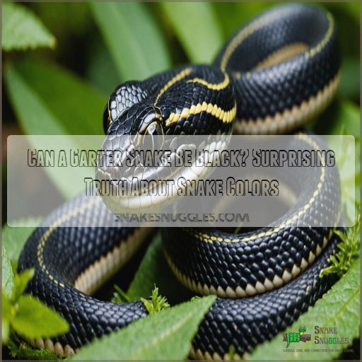 can a garter snake be black