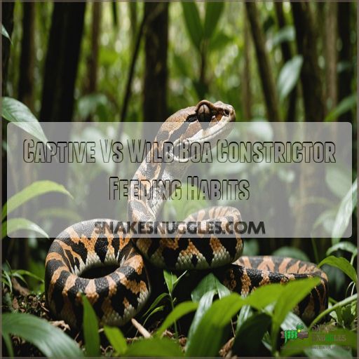 Captive Vs Wild Boa Constrictor Feeding Habits