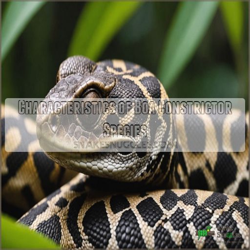 Characteristics of Boa Constrictor Species