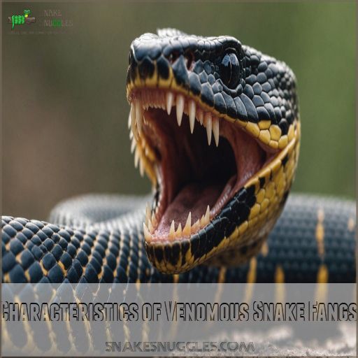 Characteristics of Venomous Snake Fangs