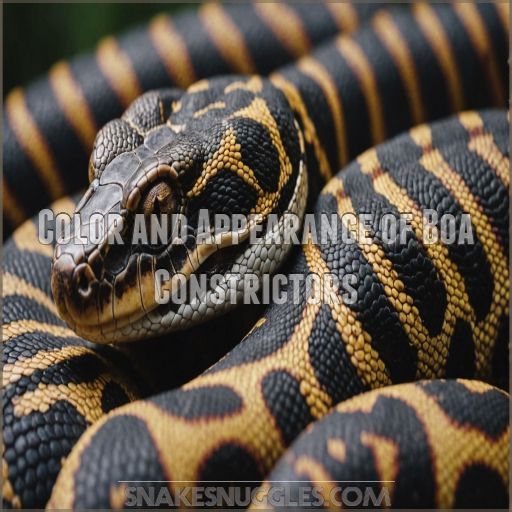 Color and Appearance of Boa Constrictors