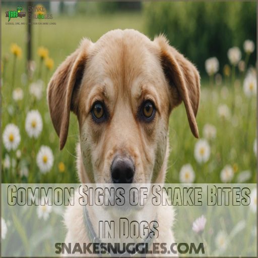 Common Signs of Snake Bites in Dogs