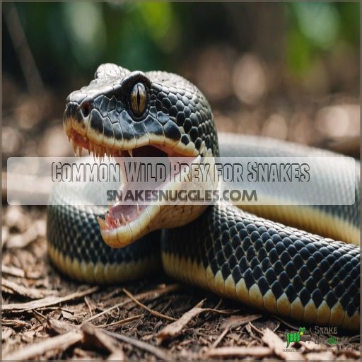 Common Wild Prey for Snakes