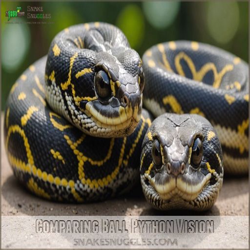 Comparing Ball Python Vision