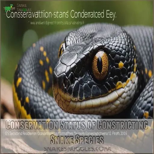 Conservation Status of Constricting Snake Species