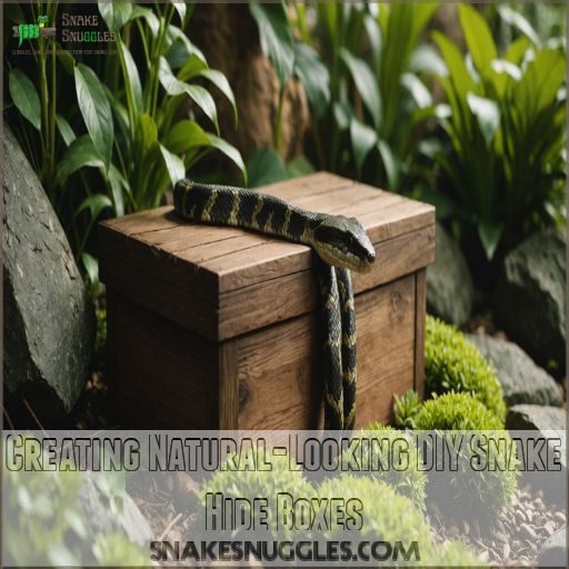 Creating Natural-Looking DIY Snake Hide Boxes