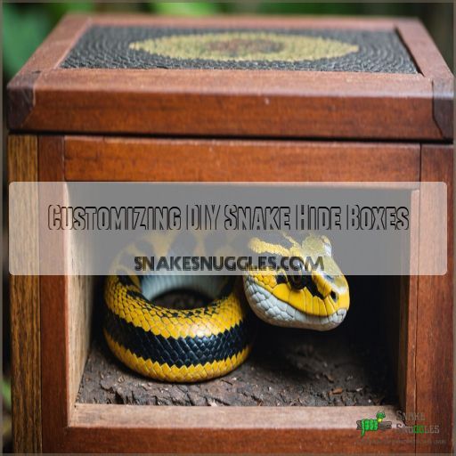 Customizing DIY Snake Hide Boxes