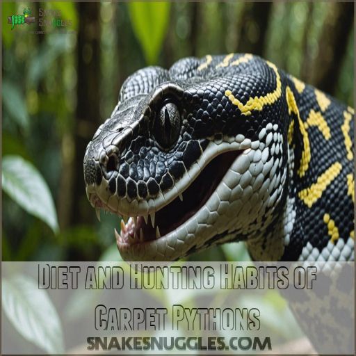 Diet and Hunting Habits of Carpet Pythons