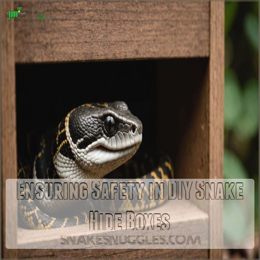 Ensuring Safety in DIY Snake Hide Boxes