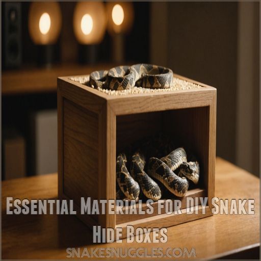 Essential Materials for DIY Snake Hide Boxes