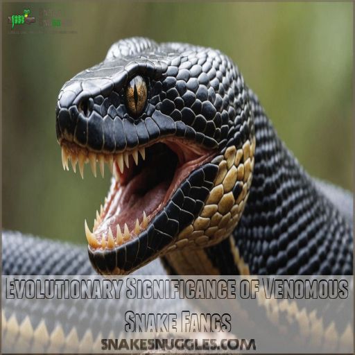 Evolutionary Significance of Venomous Snake Fangs