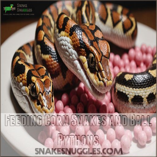 Feeding Corn Snakes and Ball Pythons