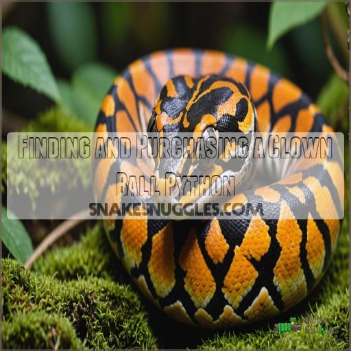 Finding and Purchasing a Clown Ball Python