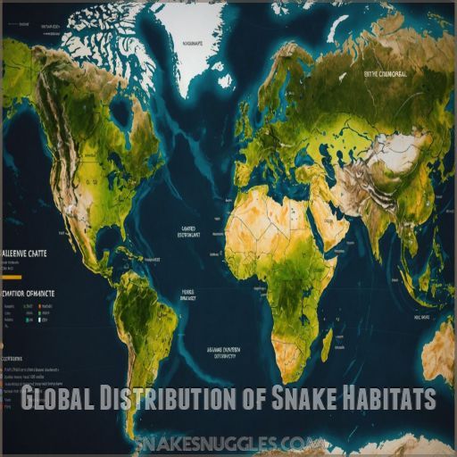 Global Distribution of Snake Habitats