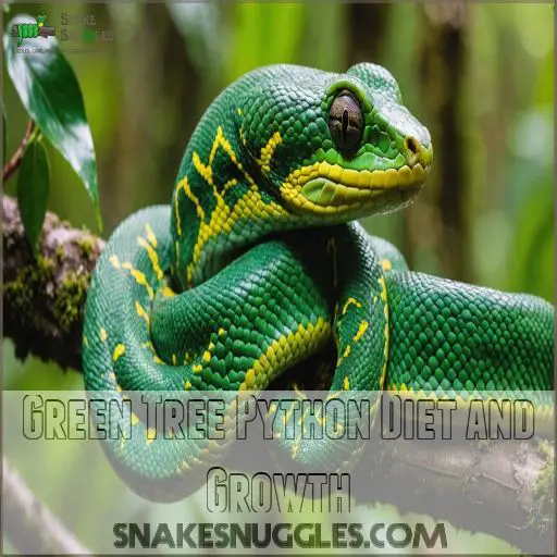 Green Tree Python Diet and Growth