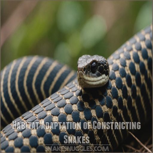 Habitat Adaptation of Constricting Snakes