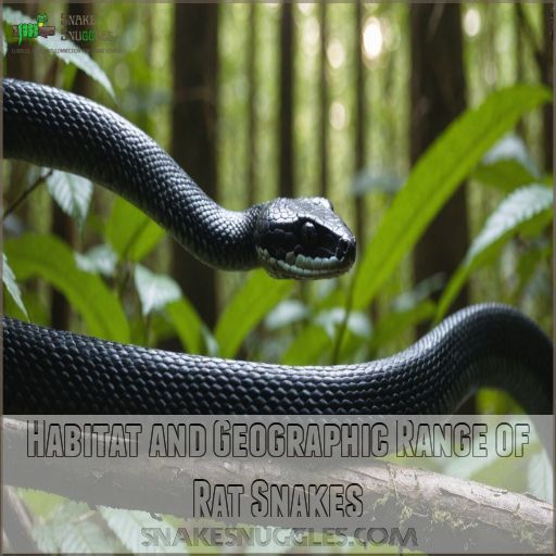 Habitat and Geographic Range of Rat Snakes