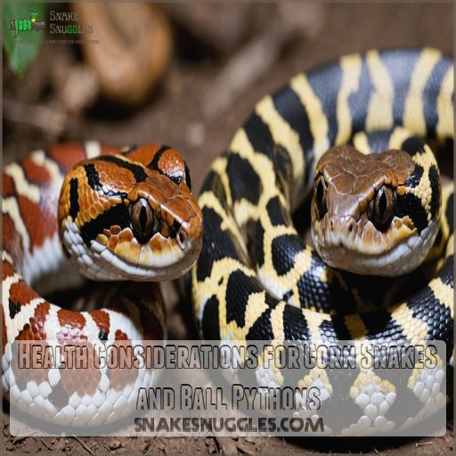 Health Considerations for Corn Snakes and Ball Pythons