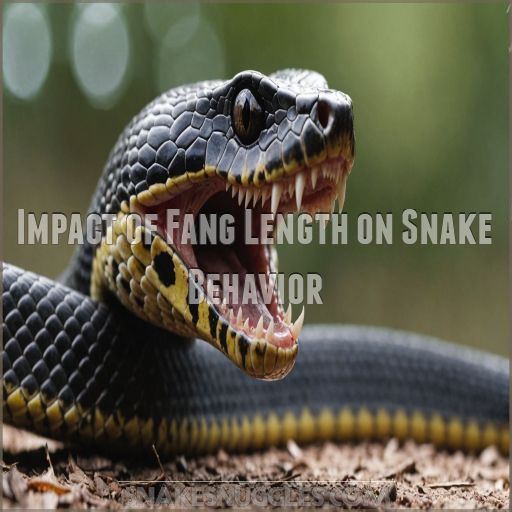 Impact of Fang Length on Snake Behavior