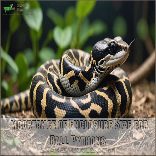 Importance of Enclosure Size for Ball Pythons