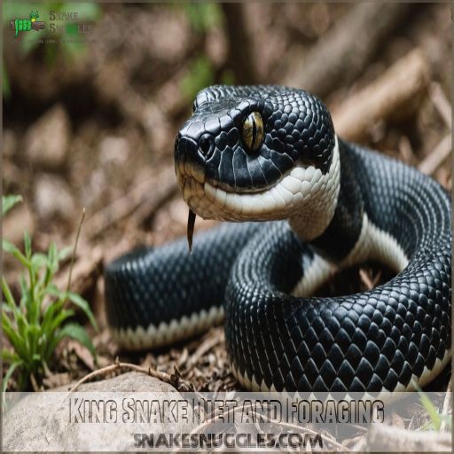 King Snake Diet and Foraging