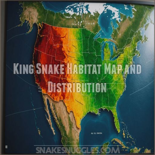 King Snake Habitat Map and Distribution