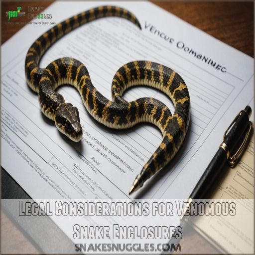 Legal Considerations for Venomous Snake Enclosures