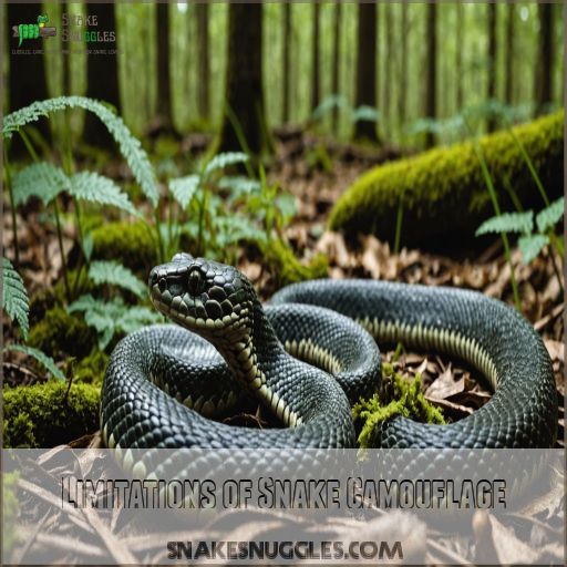 Limitations of Snake Camouflage