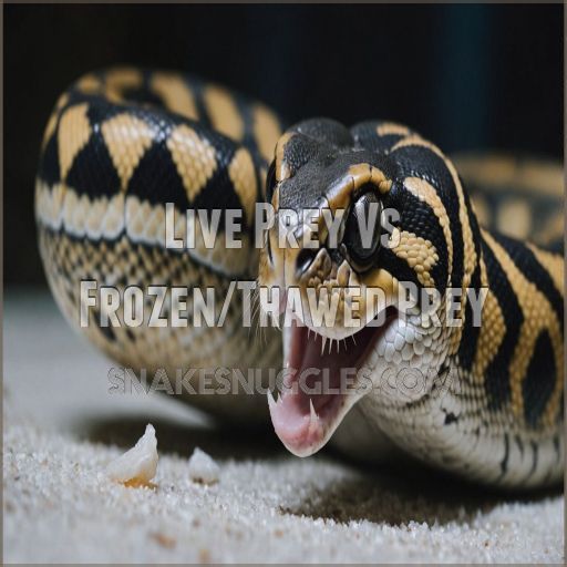 Live Prey Vs Frozen/Thawed Prey