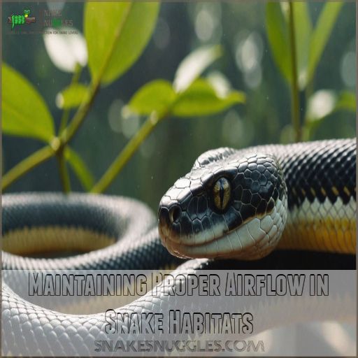 Maintaining Proper Airflow in Snake Habitats