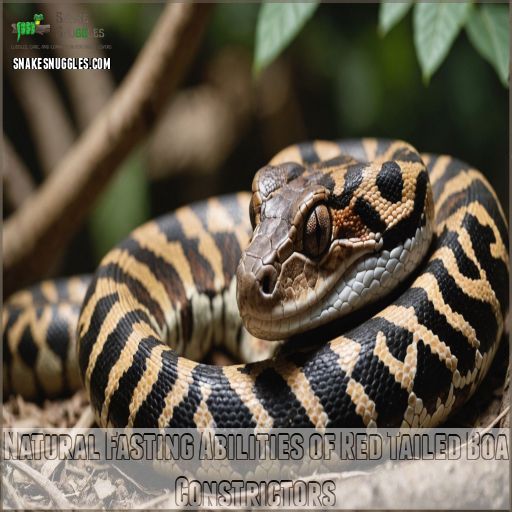 Natural Fasting Abilities of Red Tailed Boa Constrictors